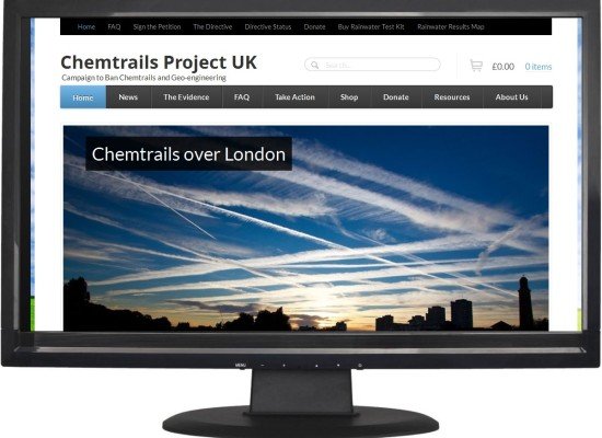 UK website design Huddersfield - Chemtrails Project UK