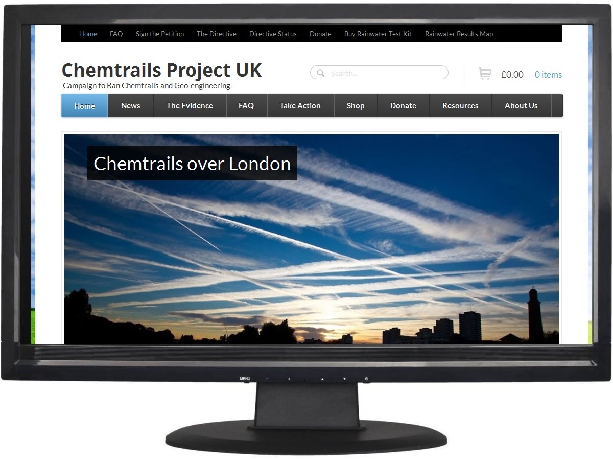 UK website design Huddersfield - Chemtrails Project UK