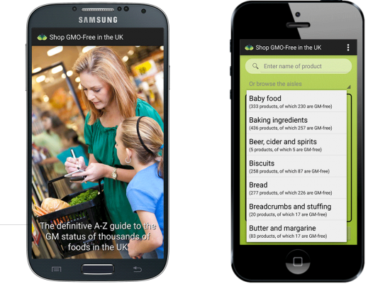Shop GMO-Free in the UK - by Mobile Web Expert